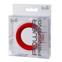 Красное кольцо на пенис POWER PENISRING MEDIUM