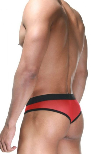 Красно-черные мужские трусы-тонги фото 2 Красно-черные мужские трусы-тонги фото 2