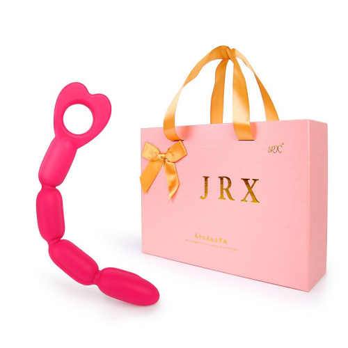 Ярко-розовый анальный вибратор-елочка с 10 режимами вибрации - 22,5 см. фото 2