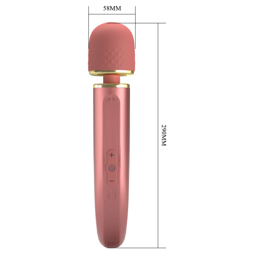 Персиковый жезловый вибратор Power Wand - 29 см. фото 4