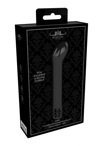 Черный мини-вибратор G-точки Jewel - 12 см. фото 2