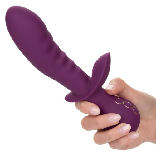 Фиолетовый универсальный вибратор Lover - 22,25 см. фото 7