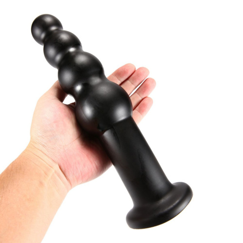 Черный анальный стимулятор X-men - 27 см. фото 2