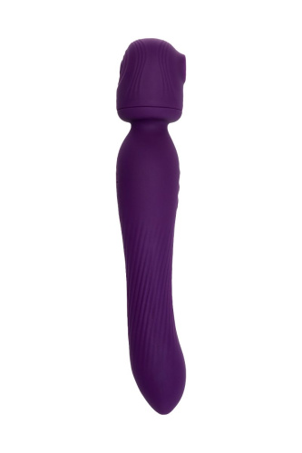 Фиолетовый универсальный стимулятор Kisom - 24 см. фото 2
