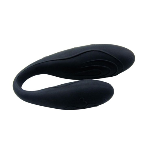 Чёрный вибромассажер для пар Indulgence Plus с ДУ фото 3 Чёрный вибромассажер для пар Indulgence Plus с ДУ фото 3