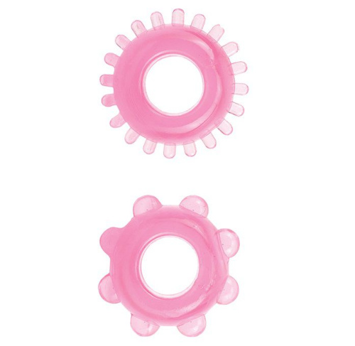 Набор из 2 розовых эрекционных колец SYNERGY TICKLER RING