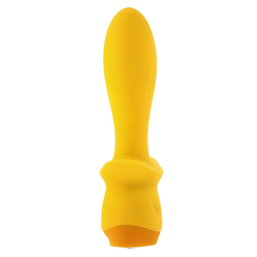 Желтая анальная вибропробка Mellow Yellow - 13,5 см. фото 4