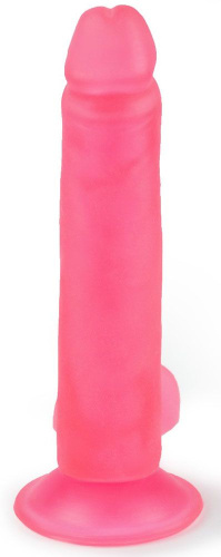 Розовый фаллоимитатор-реалистик на присоске - 16,5 см. фото 2