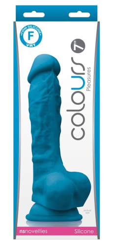 Голубой фаллоимитатор на присоске 7 Dildo - 22,3 см. фото 2