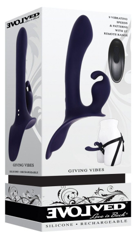 Женский страпон с вибрацией Giving Vibes фото 2 Женский страпон с вибрацией Giving Vibes фото 2