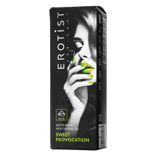 Съедобный гель Erotist Sweet Provocation Fruit Trio со вкусом киви, граната и яблока - 30 мл. фото 6