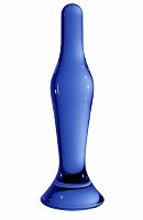 Синий стеклянный стимулятор Flask - 18 см.