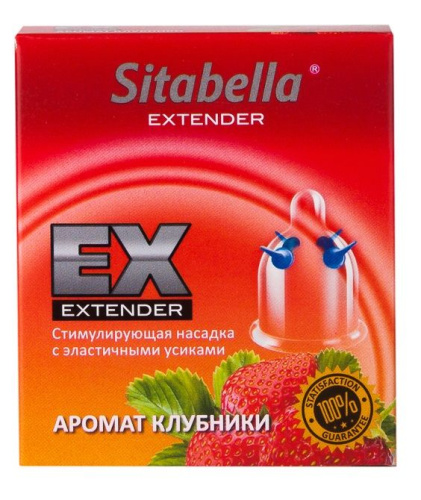 Стимулирующая насадка Sitabella Extender Клубника Стимулирующая насадка Sitabella Extender Клубника