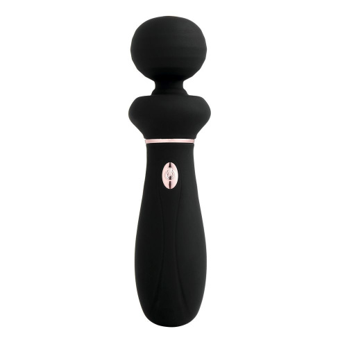 Черный вибратор So Divine Relax Portable Massage Wand - 24 см. фото 4