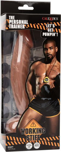 Коричневый фалоимитатор The Personal Trainer - 24,2 см. фото 3