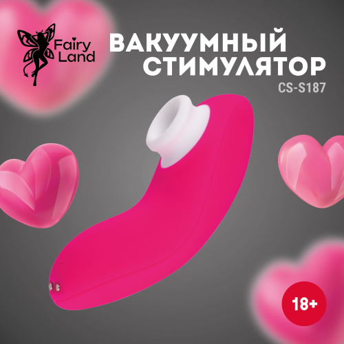 Розовый вакуумный стимулятор клитора фото 5