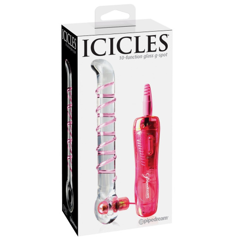 Стеклянный вибратор ICICLES № 4 - 17,8 см. фото 4 Стеклянный вибратор ICICLES № 4 - 17,8 см. фото 4