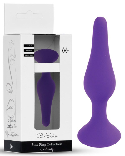 Фиолетовая анальная втулка Silcone Purple Plug Small - 10 см. фото 2 Фиолетовая анальная втулка Silcone Purple Plug Small - 10 см. фото 2