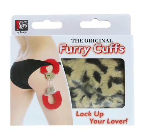 Леопардовые наручники METAL HANDCUFF WITH PLUSH LEOPARD фото 2