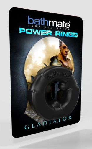 Чёрное эрекционное кольцо Gladiator фото 2