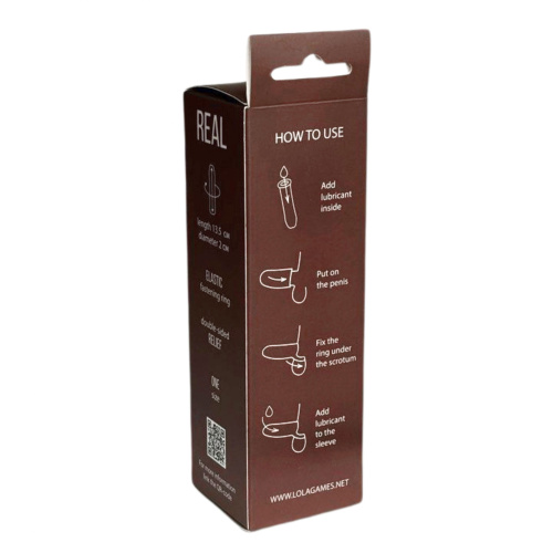 Телесный фаллоудлинитель Extra Sense Bubbles - 13,5 см. фото 7