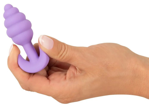 Фиолетовая анальная втулка Mini Butt Plug - 7,5 см. фото 6
