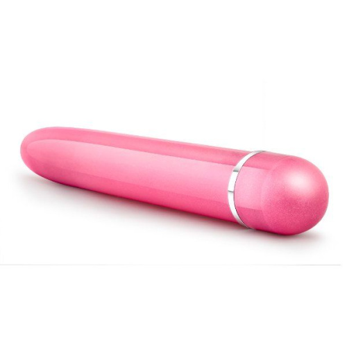 Розовый тонкий классический вибратор Slimline Vibe - 17,8 см. фото 3