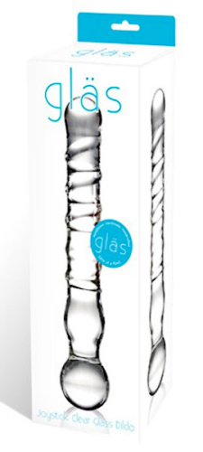 Стеклянный спиральный жезл Joystick, 20 см. фото 2