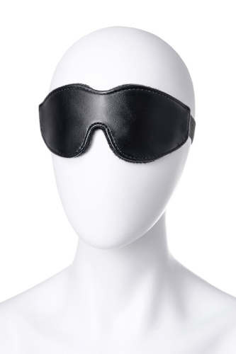 Черная маска Anonymo из искусственной кожи фото 8