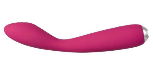 Ярко-розовый G-стимулятор IRIS Clitoral & G-spot Vibrator - 18 см. фото 3