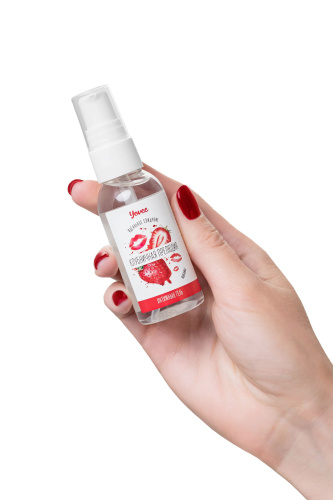 Съедобная гель-смазка Yovee «Клубничная прелюдия» с Д-пантенолом и вкусом клубники - 50 мл. фото 3