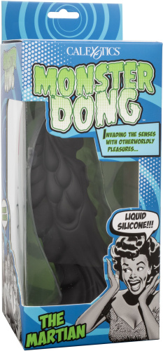 Черный фантазийный фаллоимитатор The Martian - 19,7 см. фото 3