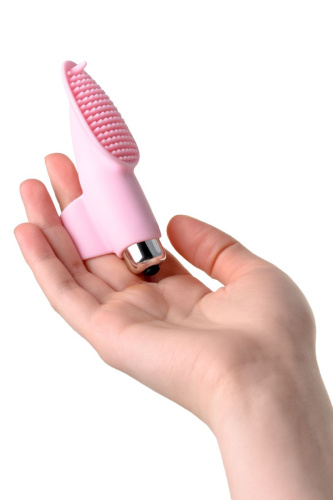 Нежно-розовая вибронасадка на палец JOS TWITY - 10,2 см. фото 8