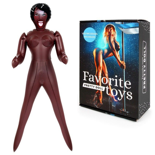 Темнокожая секс-кукла Шарлиз с 3 рабочими отверстиями фото 3