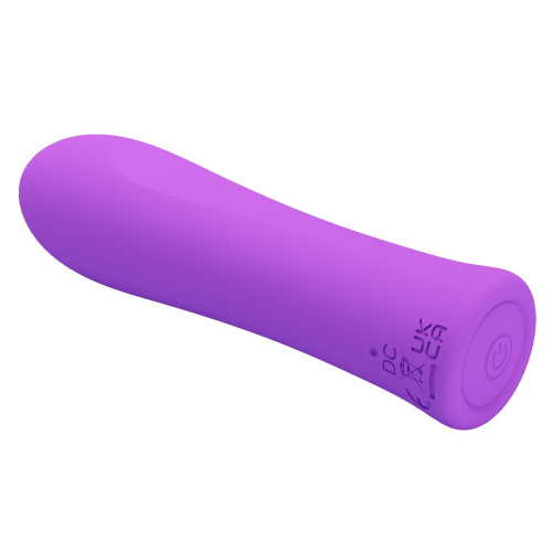 Фиолетовый мини-вибратор Alfreda - 10,2 см. фото 3