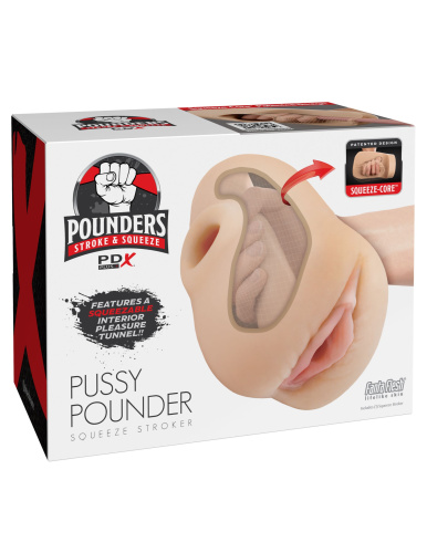 Телесный мастурбатор-вагина Pussy Pounder Squeeze Stroker фото 3 Телесный мастурбатор-вагина Pussy Pounder Squeeze Stroker фото 3
