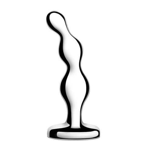 Стальной анальный фаллоимитатор для простаты Stainless Steel Anal Beads - 13 см. фото 3