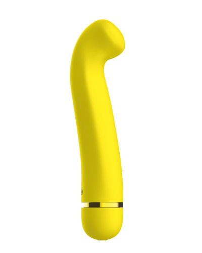 Желтый перезаряжаемый вибратор Raffi - 17,1 см. фото 2