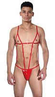 Сексуальное красное мужское боди