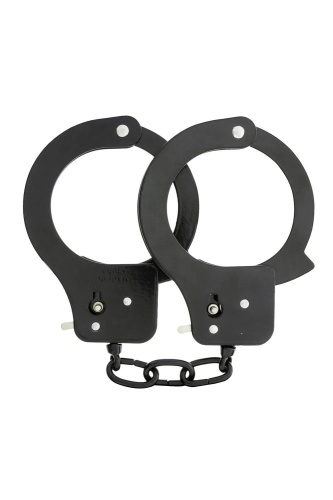 Чёрные наручники Metal Cuffs Чёрные наручники Metal Cuffs