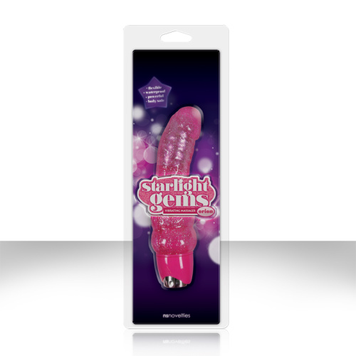 Розовый вибромассажер Starlight Gems Orion Vibrating Massager - 15,2 см. фото 3