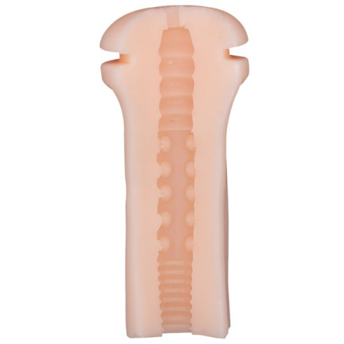 Телесный мастурбатор-вагина в тубе Bella фото 3