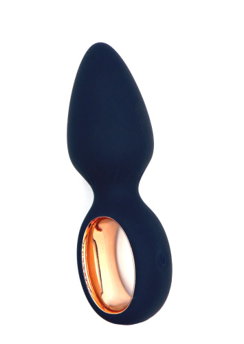 Синяя анальная вибропробка Mars - 11,5 см. фото 2