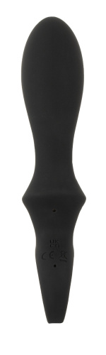 Черный вибратор для точки G с функцией расширения - 18,1 см. фото 5