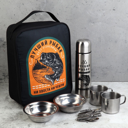 Посудный набор «Лучший рыбак» из 7 предметов Посудный набор «Лучший рыбак» из 7 предметов