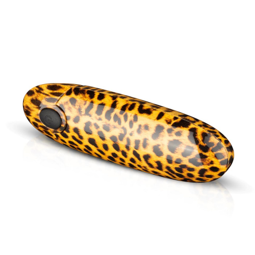 Леопардовый вибромассажер-помада Asha Lipstick Vibrator - 10 см. фото 3