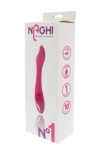 Розовый вибратор NAGHI NO.1 - 22 см. фото 4