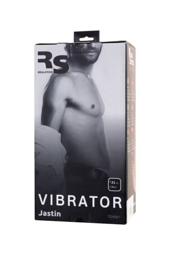 Телесный реалистичный вибратор Realstick Elite Vibro Justin - 21 см. фото 10