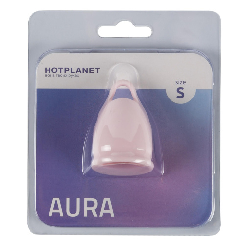 Розовая менструальная чаша Aura S фото 4