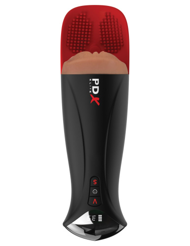 Мастурбатор-вагина в колбе с вибрацией Fuck-O-Matic Pro XL фото 2